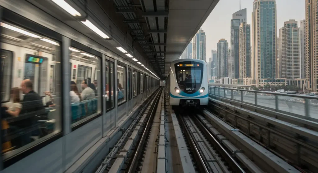 Métro moderne et efficace pour se déplacer à Dubaï